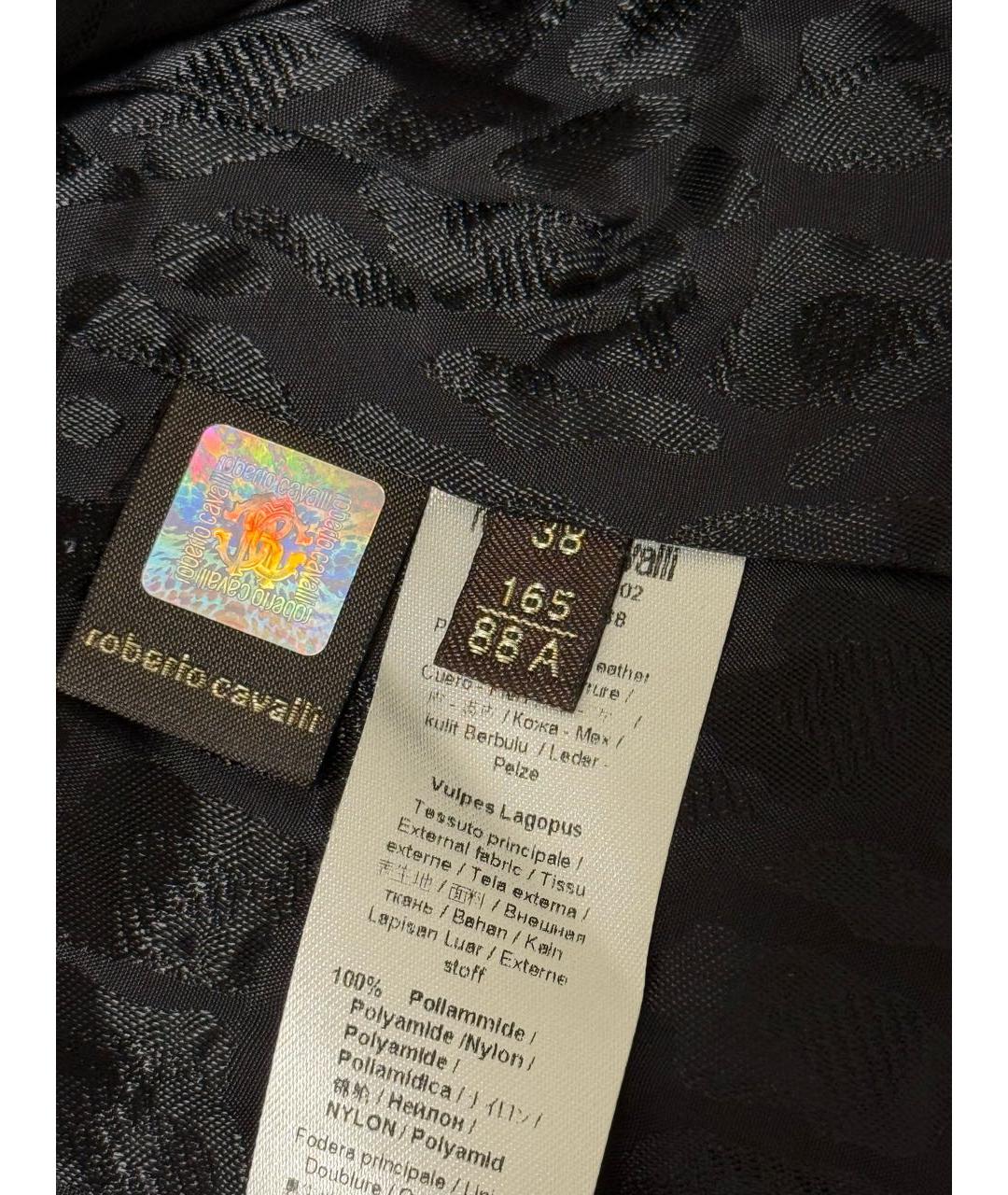 ROBERTO CAVALLI Зеленая полиамидовая куртка, фото 8