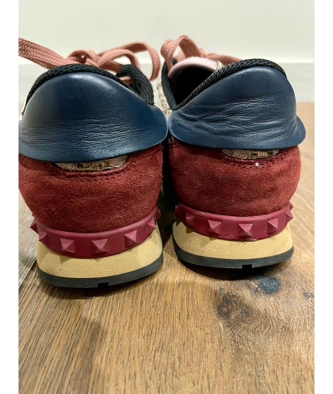 VALENTINO Розовые текстильные кеды, фото 4