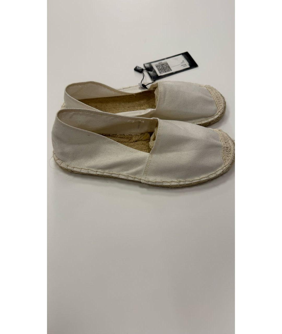 GIORGIO ARMANI Белые текстильные эспадрильи, фото 4