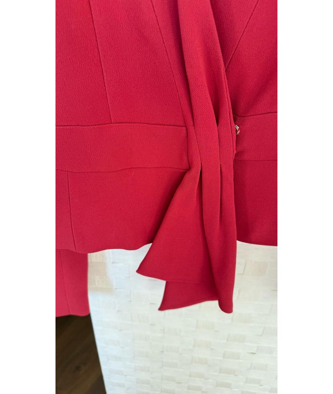 ELISABETTA FRANCHI Коралловый вискозный жакет/пиджак, фото 3