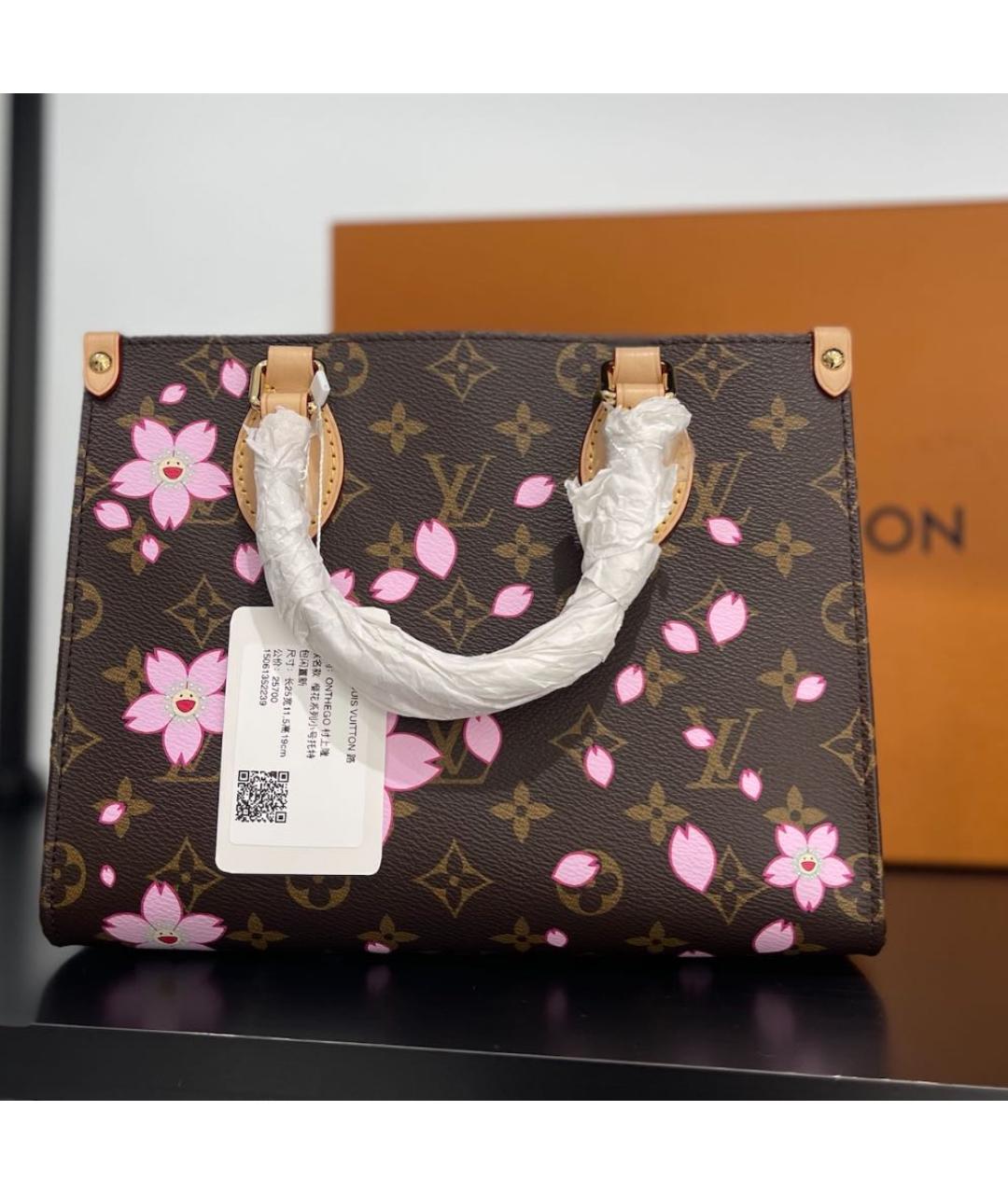 LOUIS VUITTON Коричневая сумка с короткими ручками, фото 4