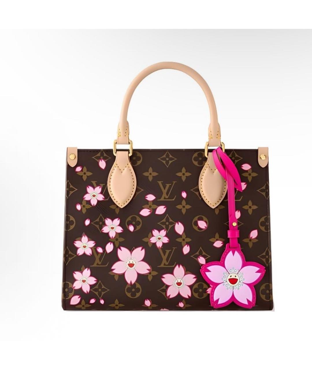 LOUIS VUITTON Коричневая сумка с короткими ручками, фото 5