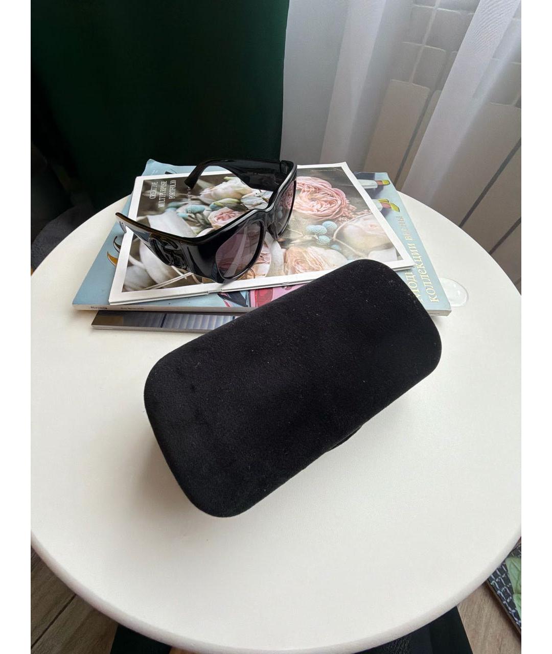 GUCCI Черные пластиковые солнцезащитные очки, фото 4