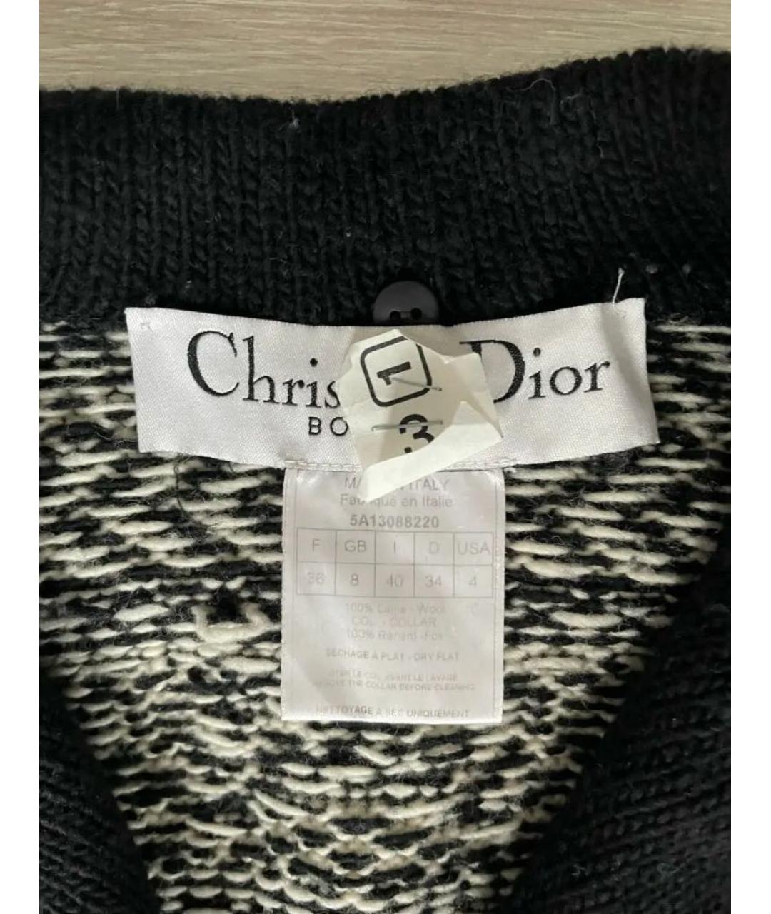 CHRISTIAN DIOR Мульти шерстяное пальто, фото 4