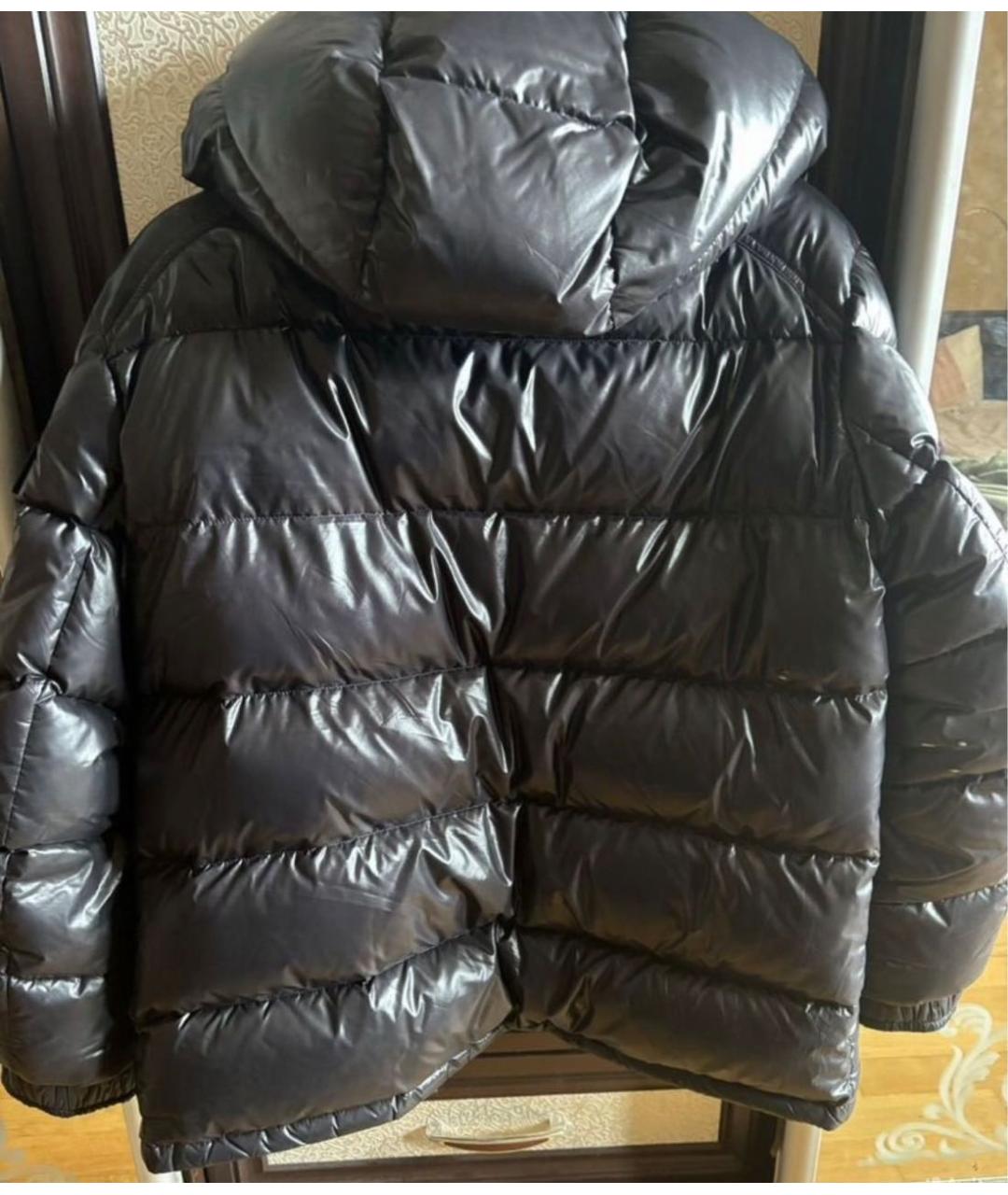 MONCLER Черный пуховик, фото 3