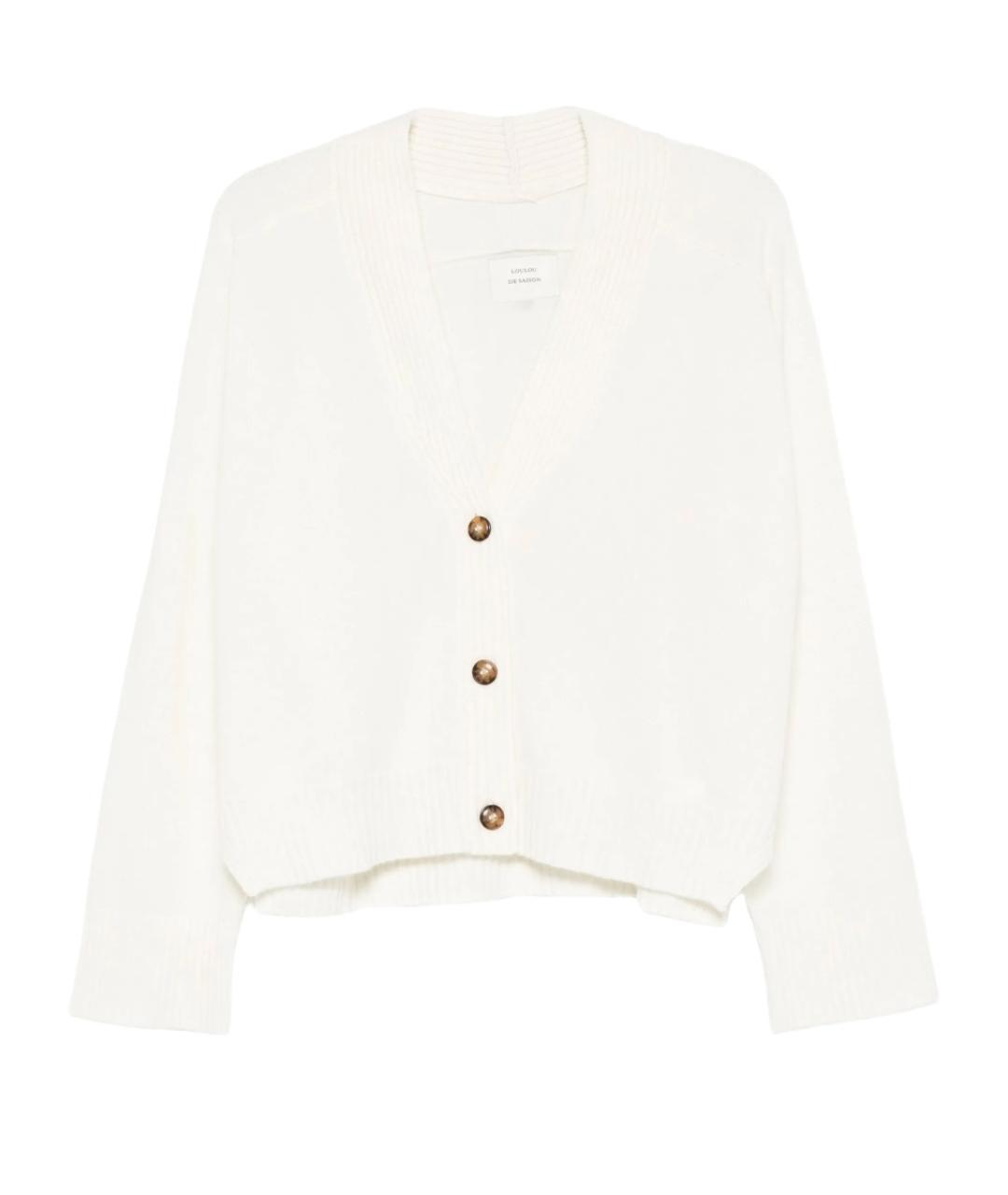 LOULOU STUDIO Белый кашемировый джемпер / свитер, фото 1