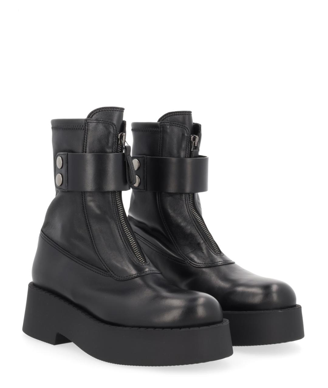 PREMIATA Черные кожаные ботинки, фото 4