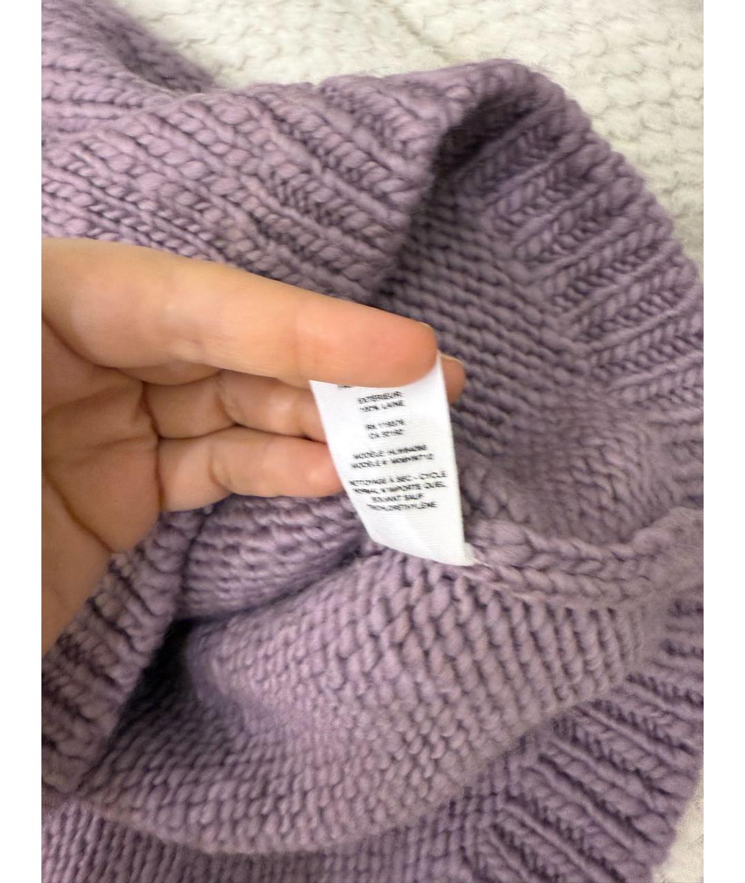 HELMUT LANG Фиолетовый шерстяной джемпер / свитер, фото 5