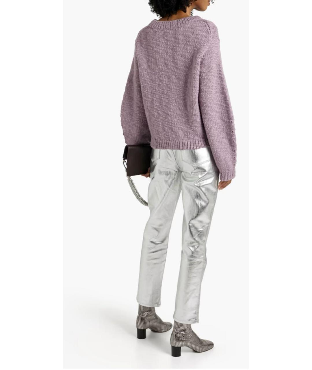 HELMUT LANG Фиолетовый шерстяной джемпер / свитер, фото 8