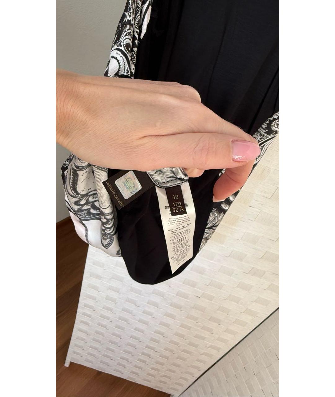 ROBERTO CAVALLI Мульти шелковая майка, фото 4