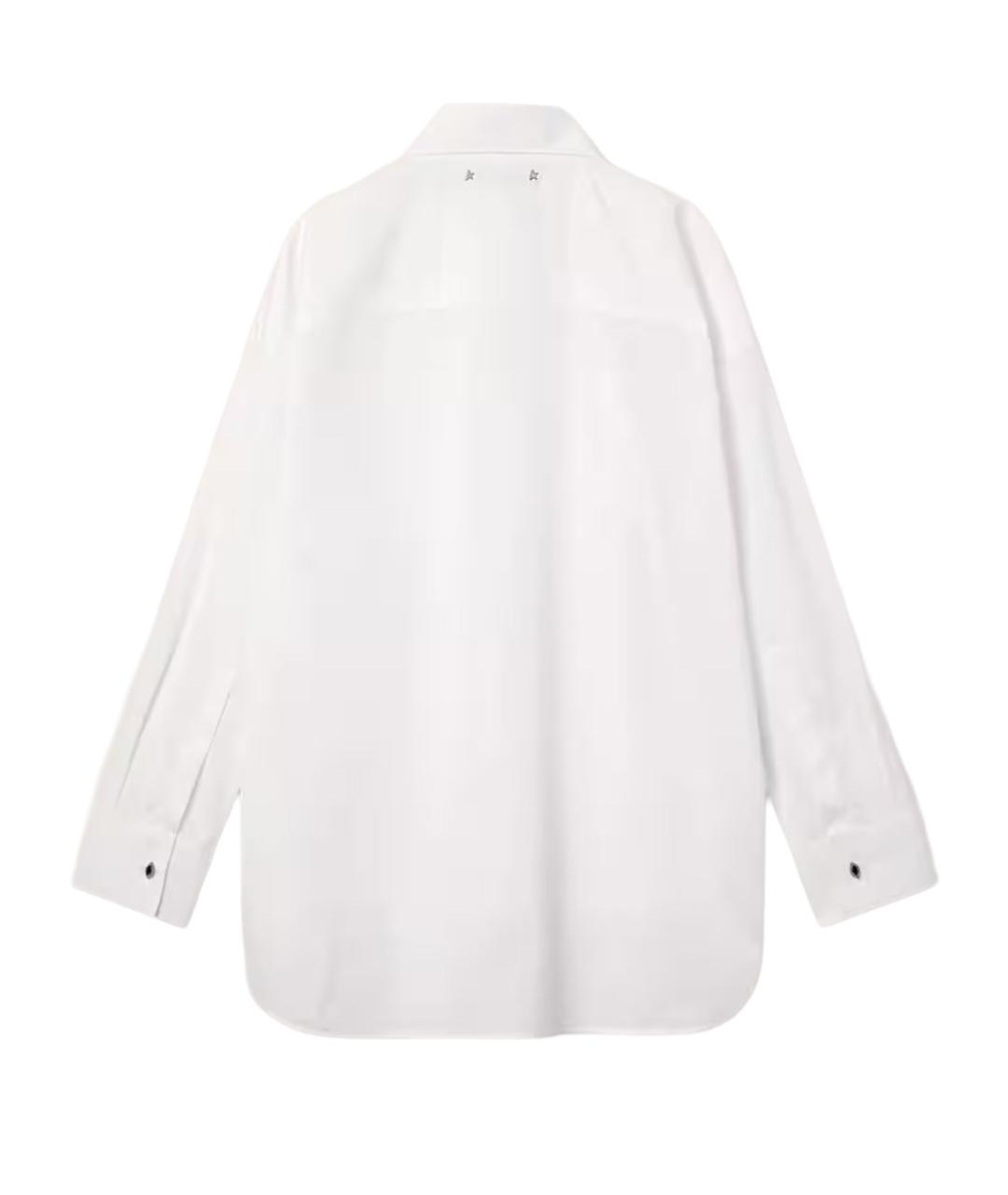 GOLDEN GOOSE DELUXE BRAND Белая хлопковая рубашка, фото 2