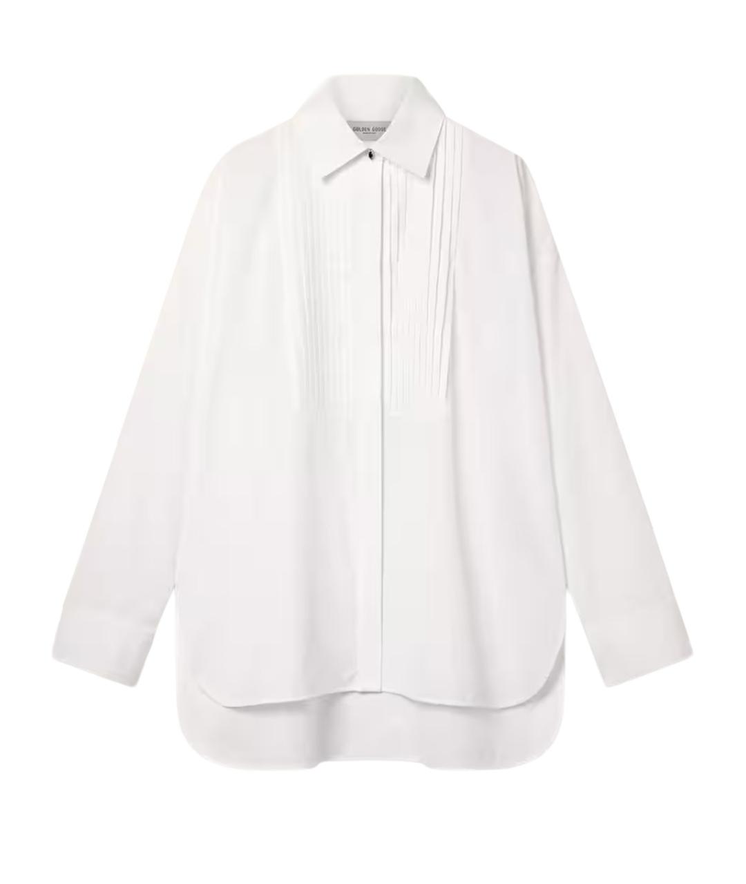 GOLDEN GOOSE DELUXE BRAND Белая хлопковая рубашка, фото 1