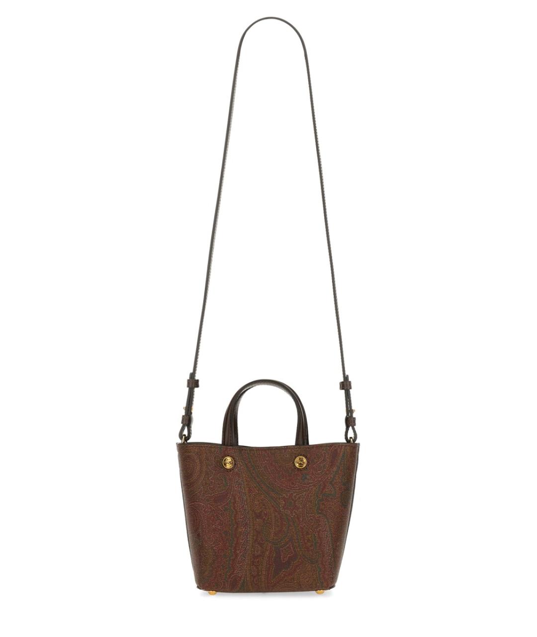 ETRO Коричневая хлопковая сумка через плечо, фото 2