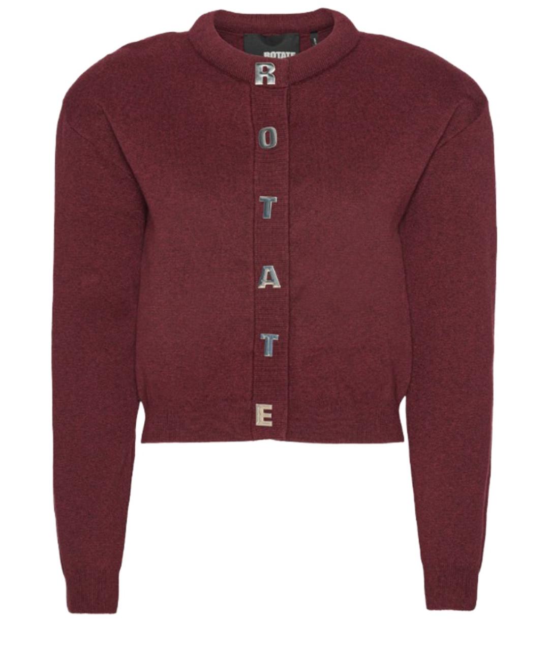 ROTATE Бордовый хлопковый кардиган, фото 1