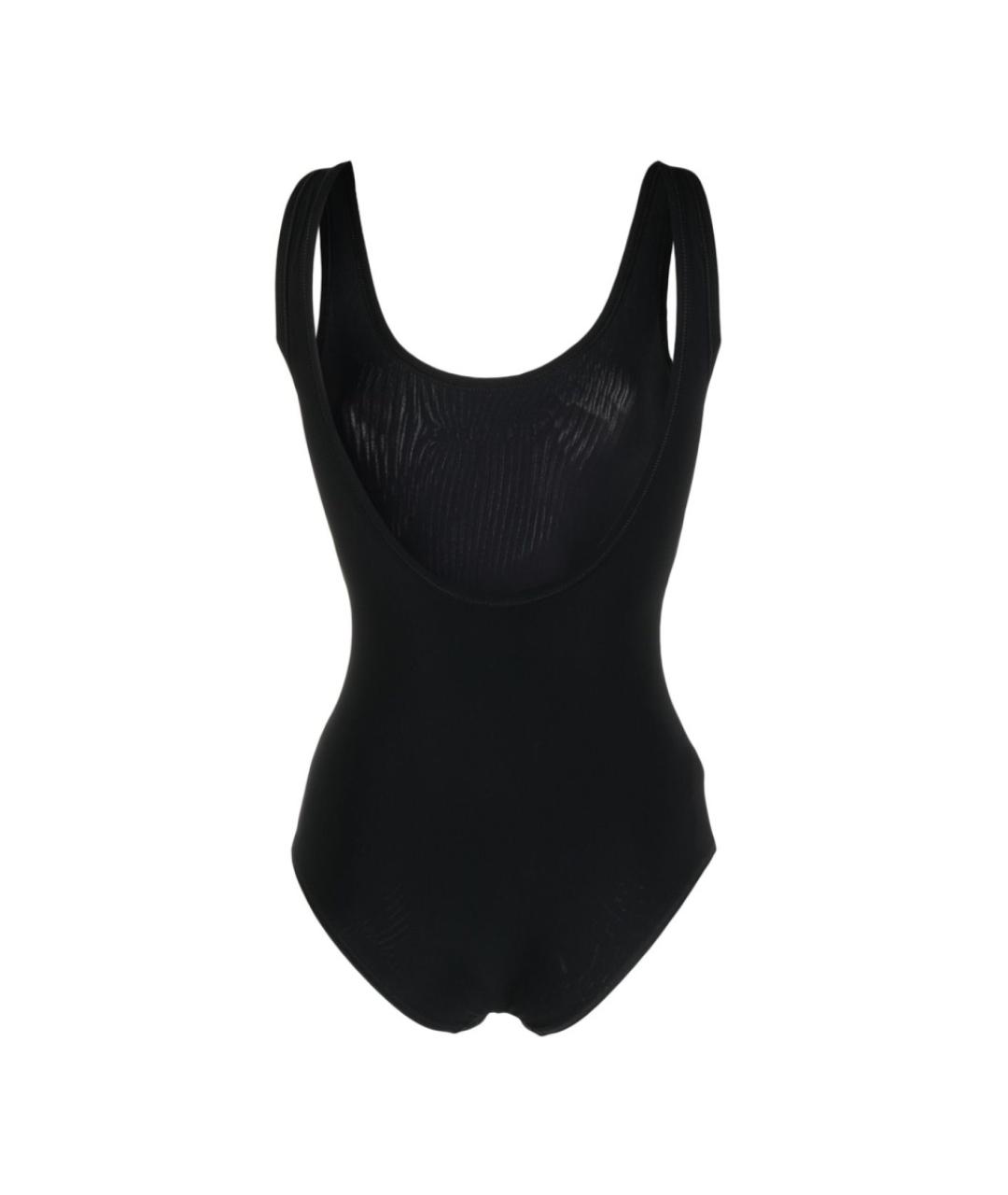 JIL SANDER Черный полиамидовый купальник, фото 3