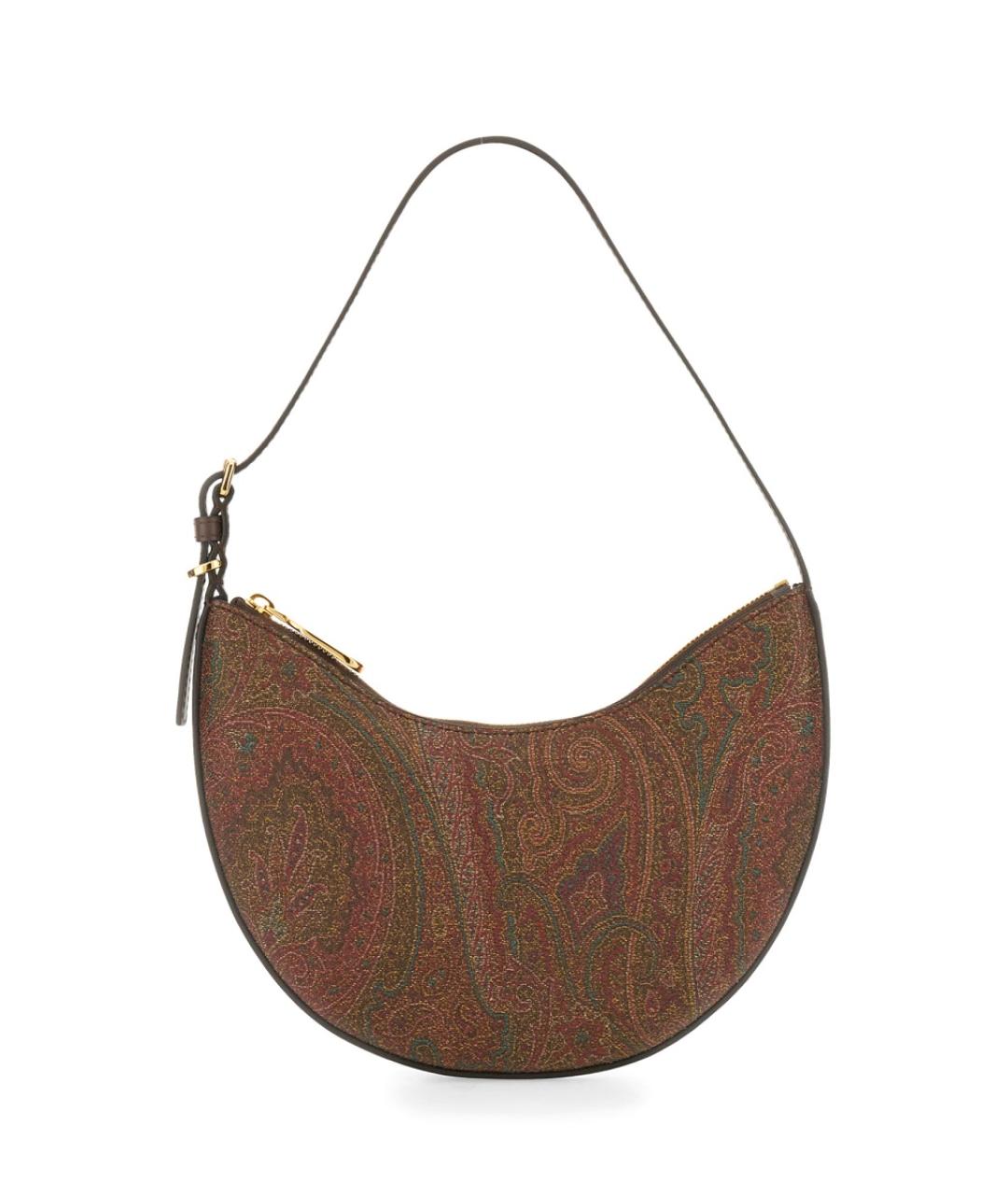 ETRO Коричневая синтетическая сумка через плечо, фото 1
