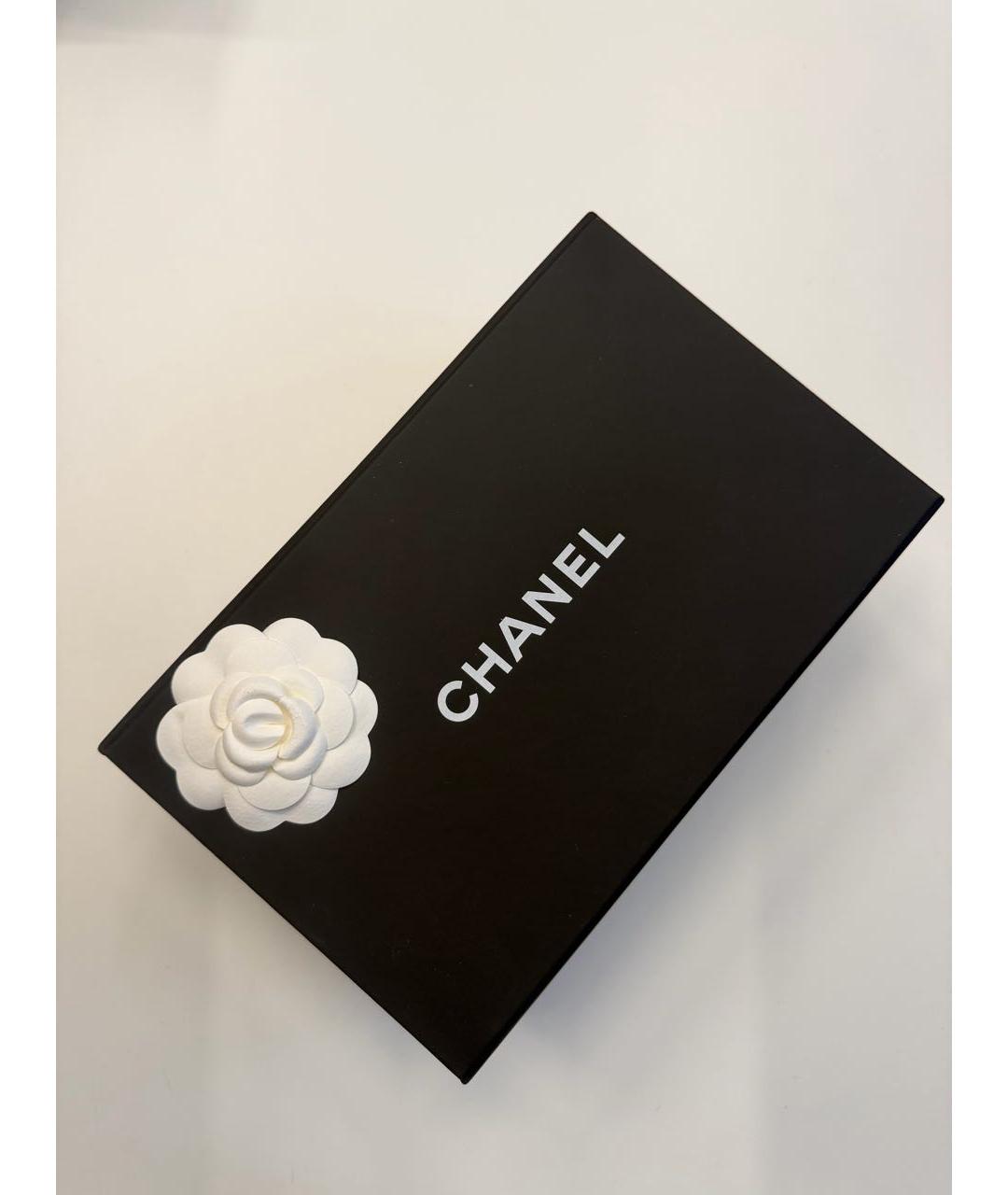CHANEL Черный кашемировый платок, фото 6