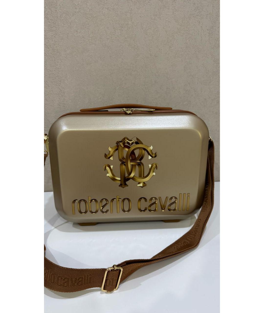 ROBERTO CAVALLI Бежевый чемодан, фото 4