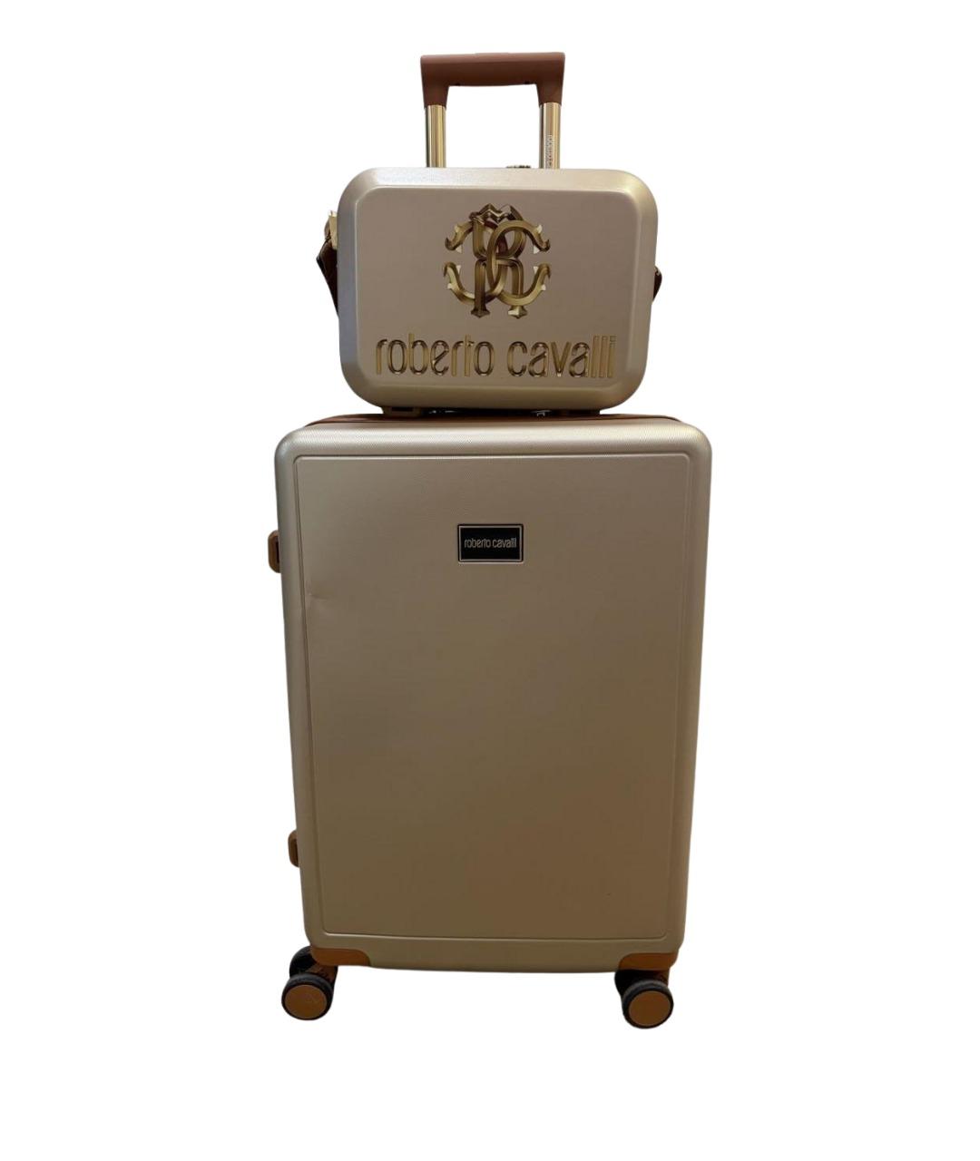 ROBERTO CAVALLI Бежевый чемодан, фото 1
