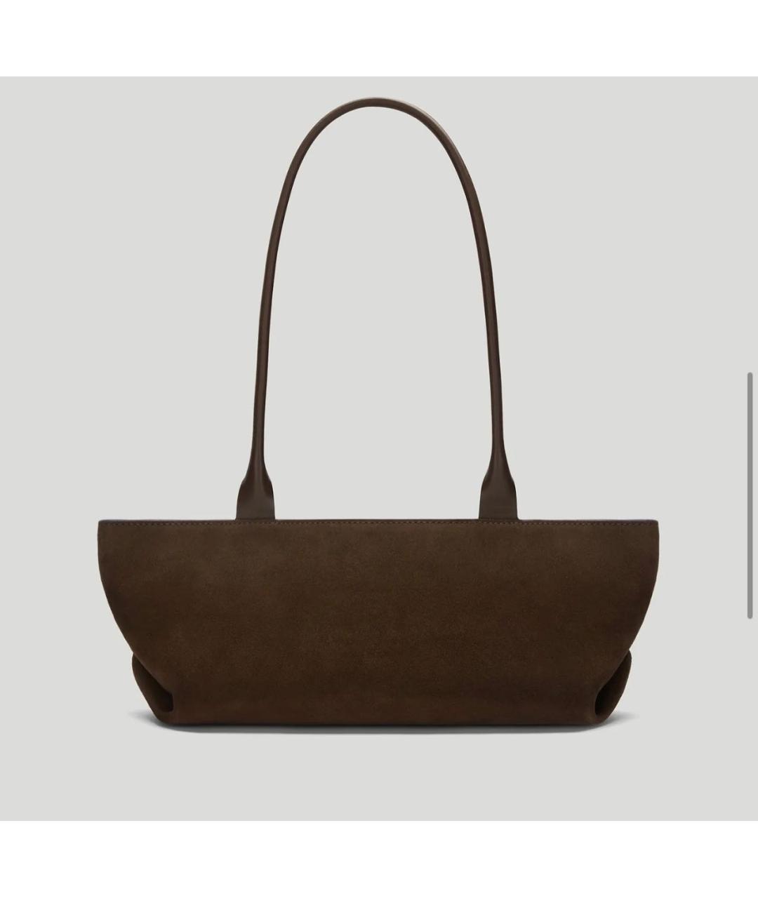 DEMELLIER Коричневая замшевая сумка с короткими ручками, фото 3