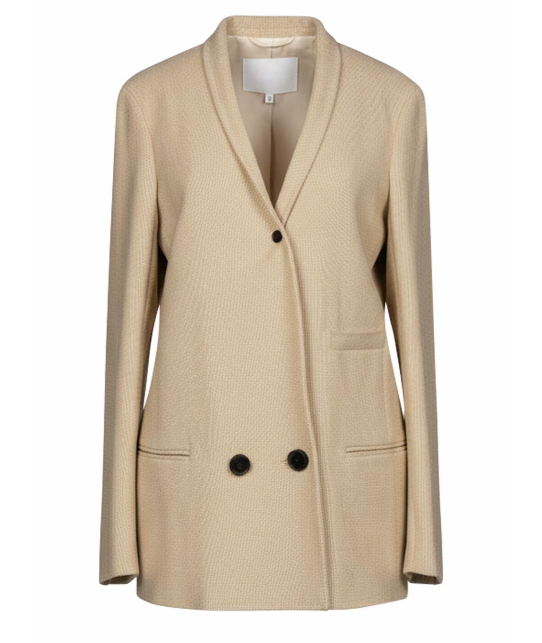 LEMAIRE Бежевый шерстяной жакет/пиджак, фото 1