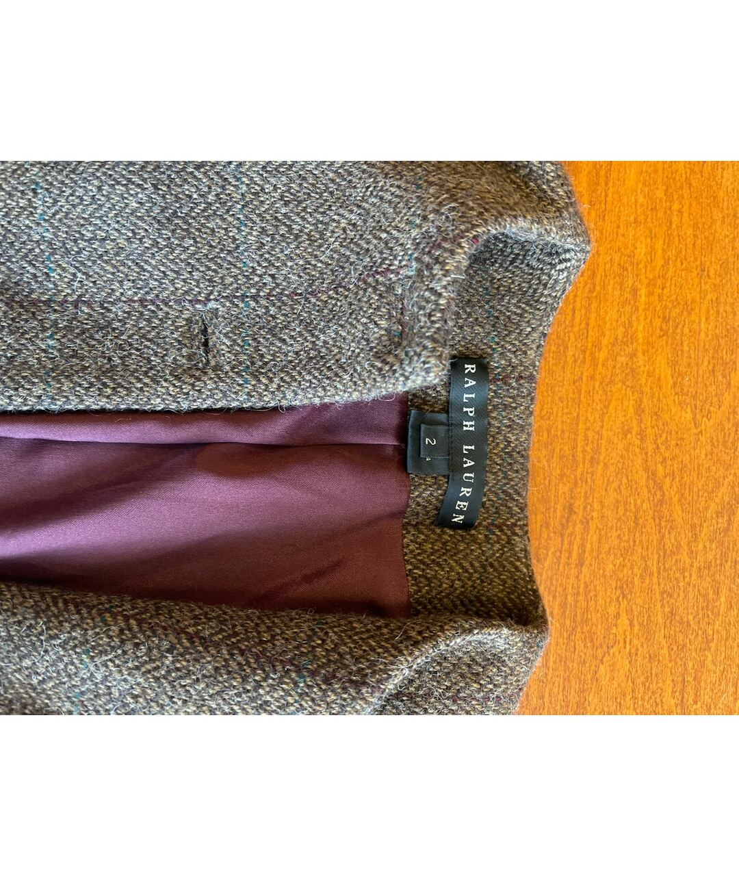 RALPH LAUREN Коричневый шерстяной жакет/пиджак, фото 3