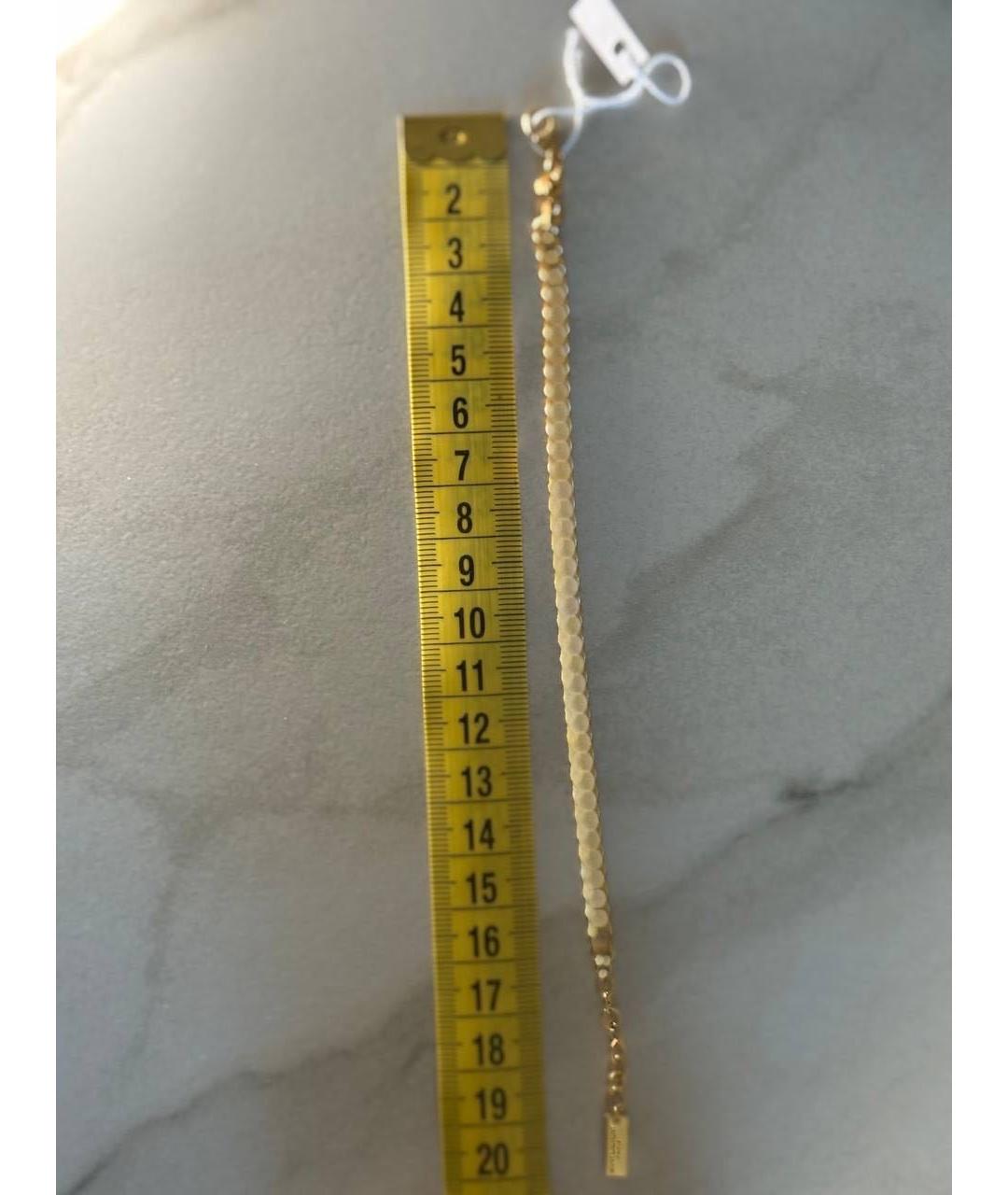 SAINT LAURENT Золотой позолоченный браслет, фото 3