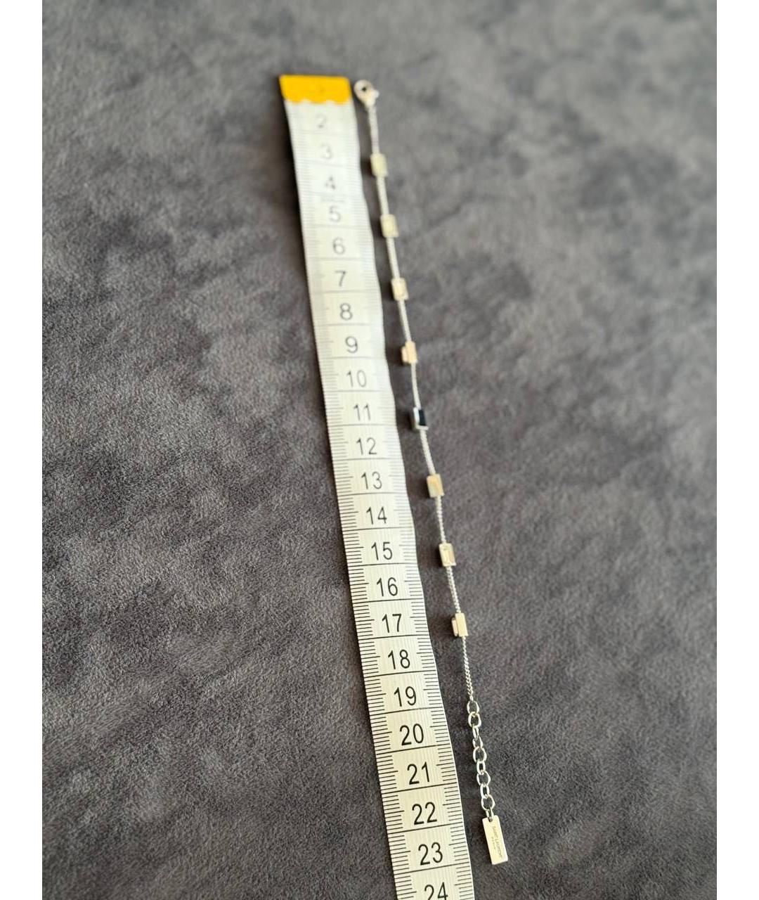 SAINT LAURENT Серебрянный браслет, фото 5