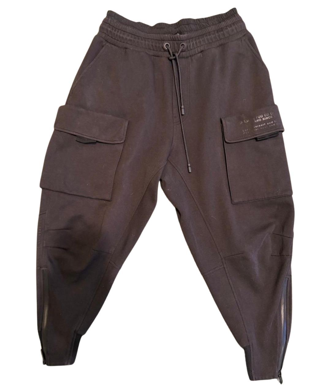 DOLCE&GABBANA Черные хлопковые повседневные брюки, фото 1