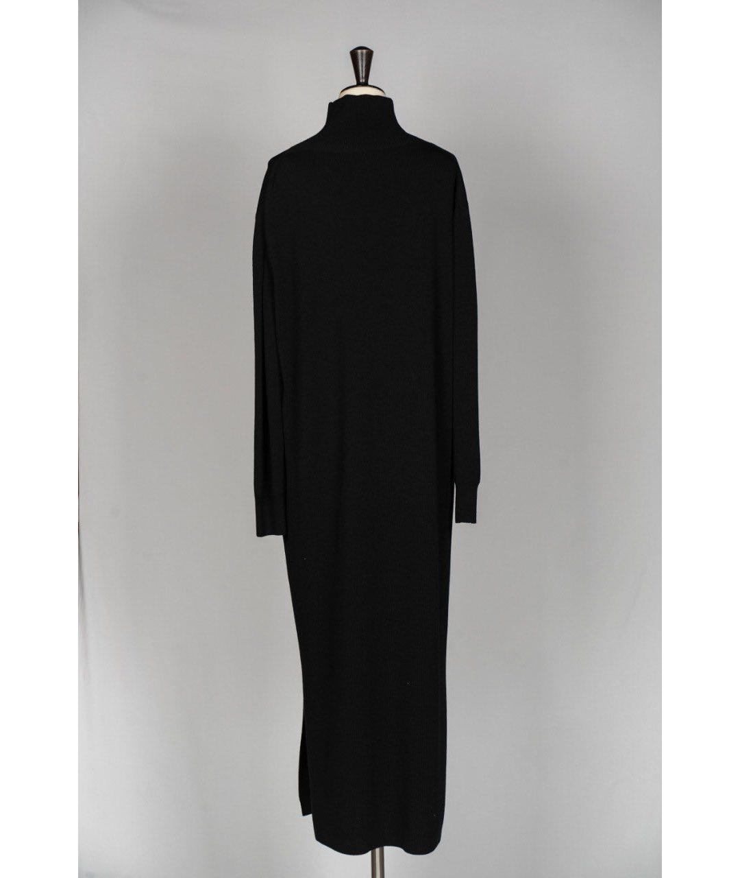 LEMAIRE Черное шерстяное повседневное платье, фото 2