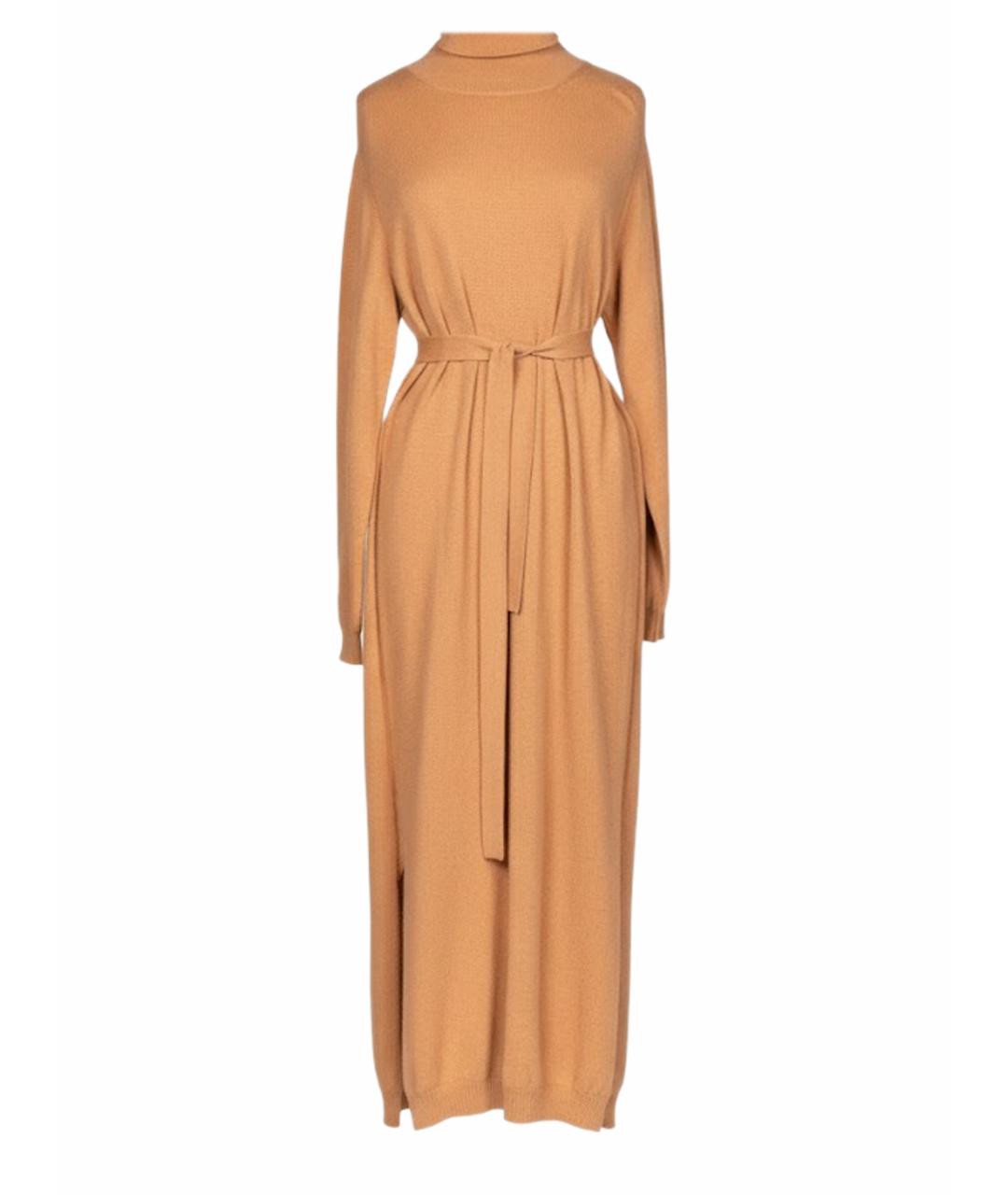 LEMAIRE Оранжевое кашемировое повседневное платье, фото 1
