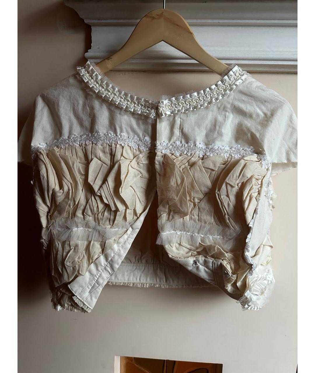 COMME DES GARÇONS Бежевая хлопковая блузы, фото 2