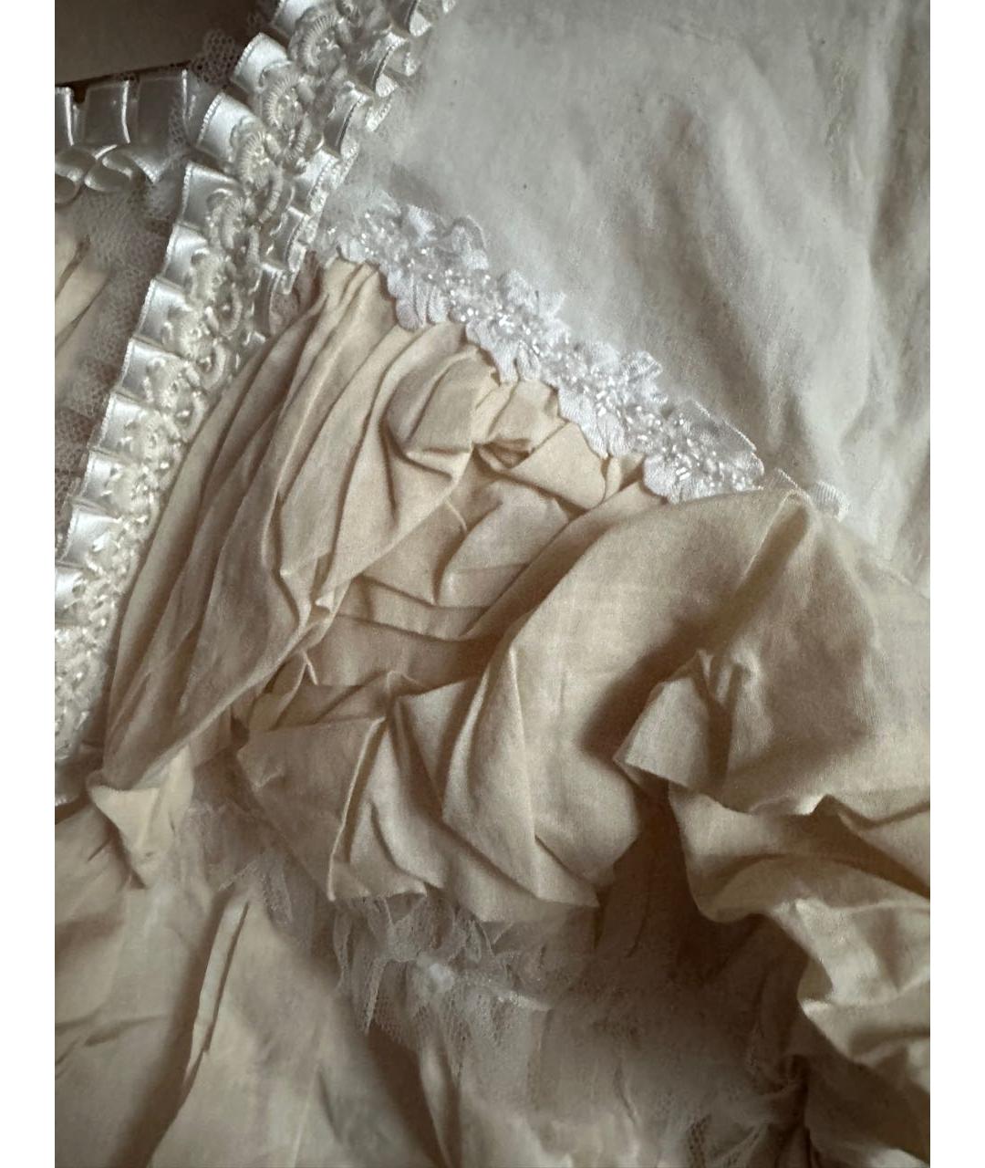 COMME DES GARÇONS Бежевая хлопковая блузы, фото 4