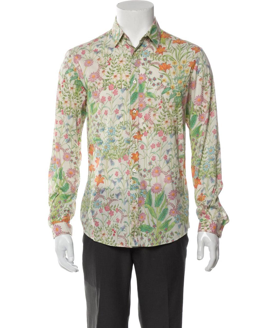 GUCCI Мульти хлопковая кэжуал рубашка, фото 2