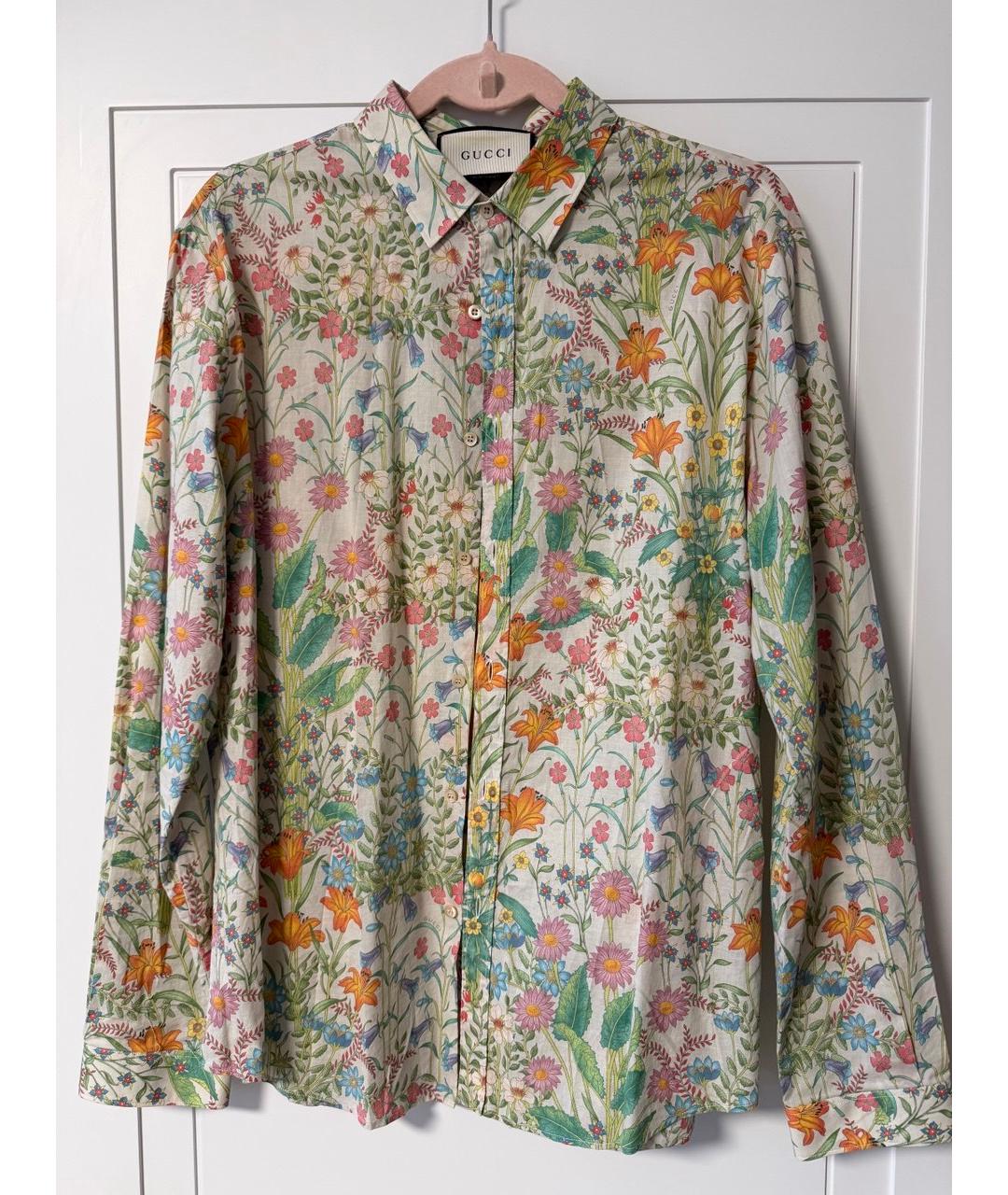 GUCCI Мульти хлопковая кэжуал рубашка, фото 7