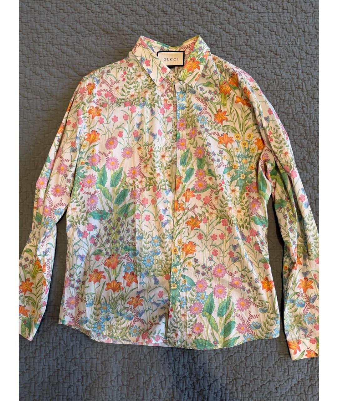 GUCCI Мульти хлопковая кэжуал рубашка, фото 4