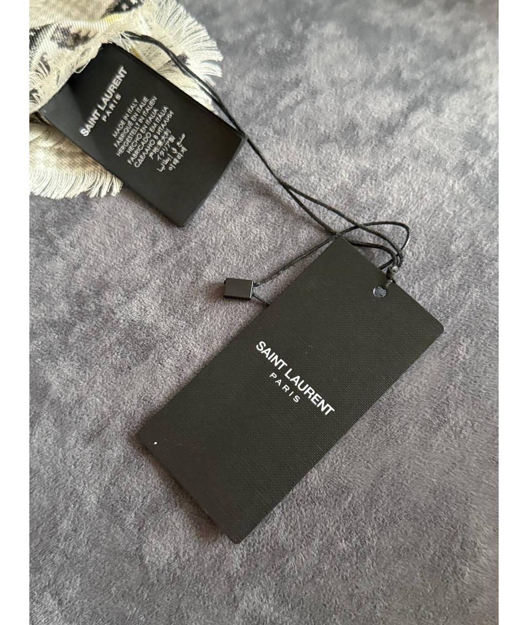 SAINT LAURENT Мульти кашемировый шарф, фото 6