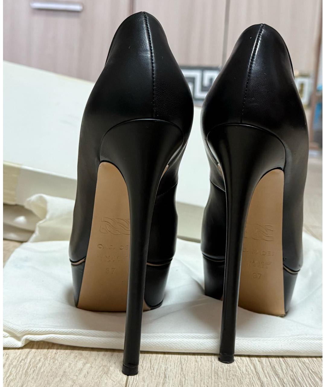 CASADEI Черные кожаные туфли, фото 4