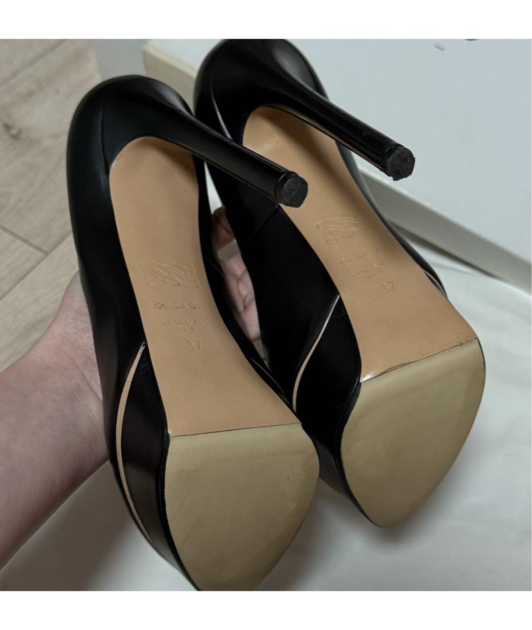 CASADEI Черные кожаные туфли, фото 6