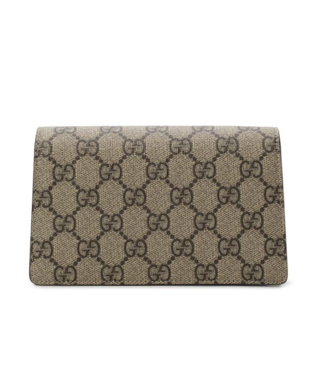 GUCCI Коричневая кожаная сумка через плечо, фото 2