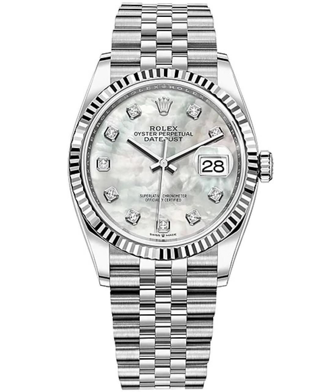 ROLEX Серебряные часы из белого золота, фото 1