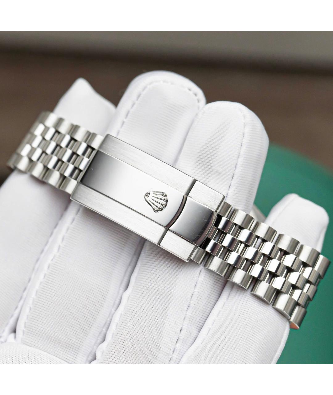 ROLEX Серебряные часы из белого золота, фото 4