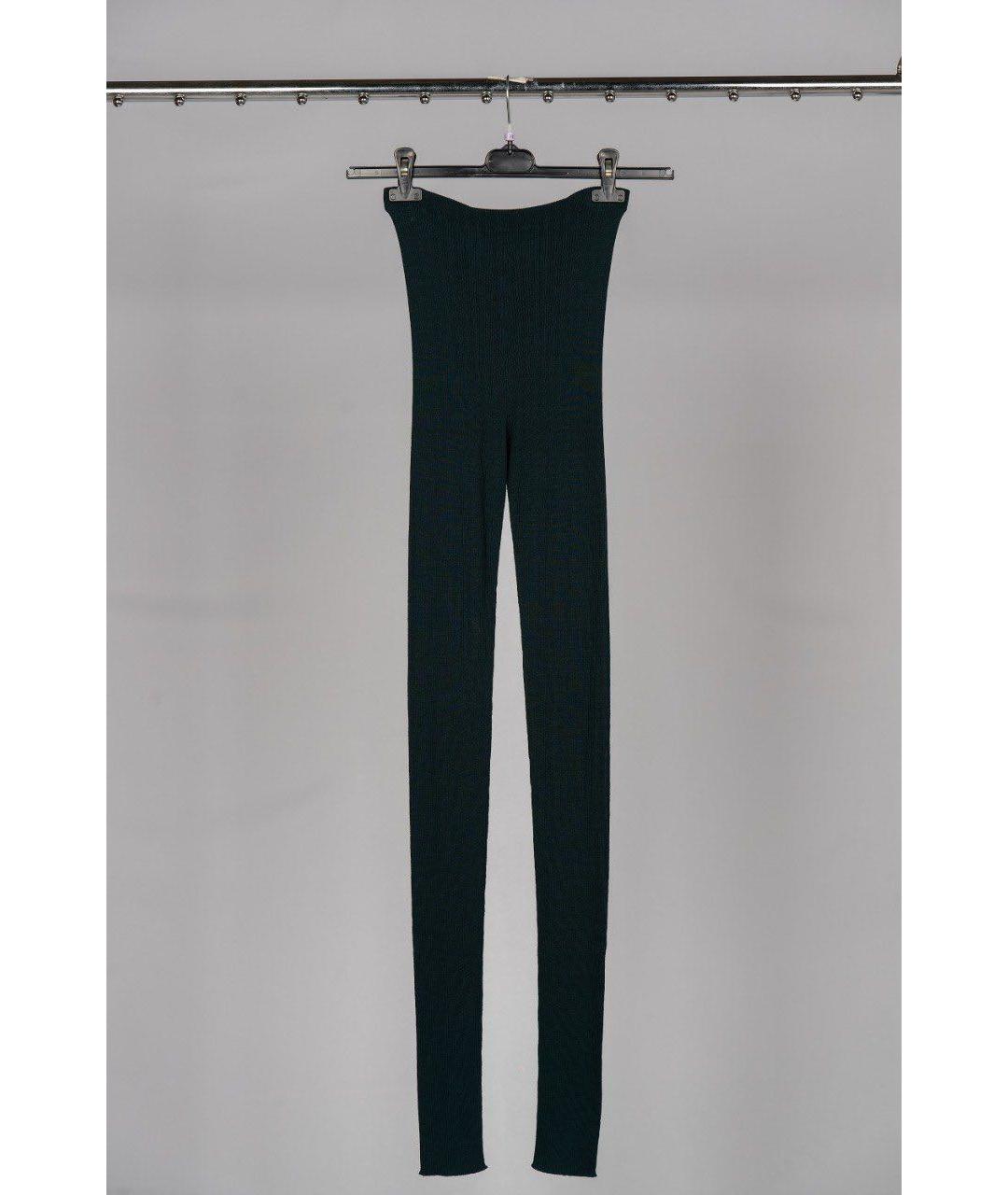 LEMAIRE Темно-синие шерстяные леггинсы и велосипедки, фото 2