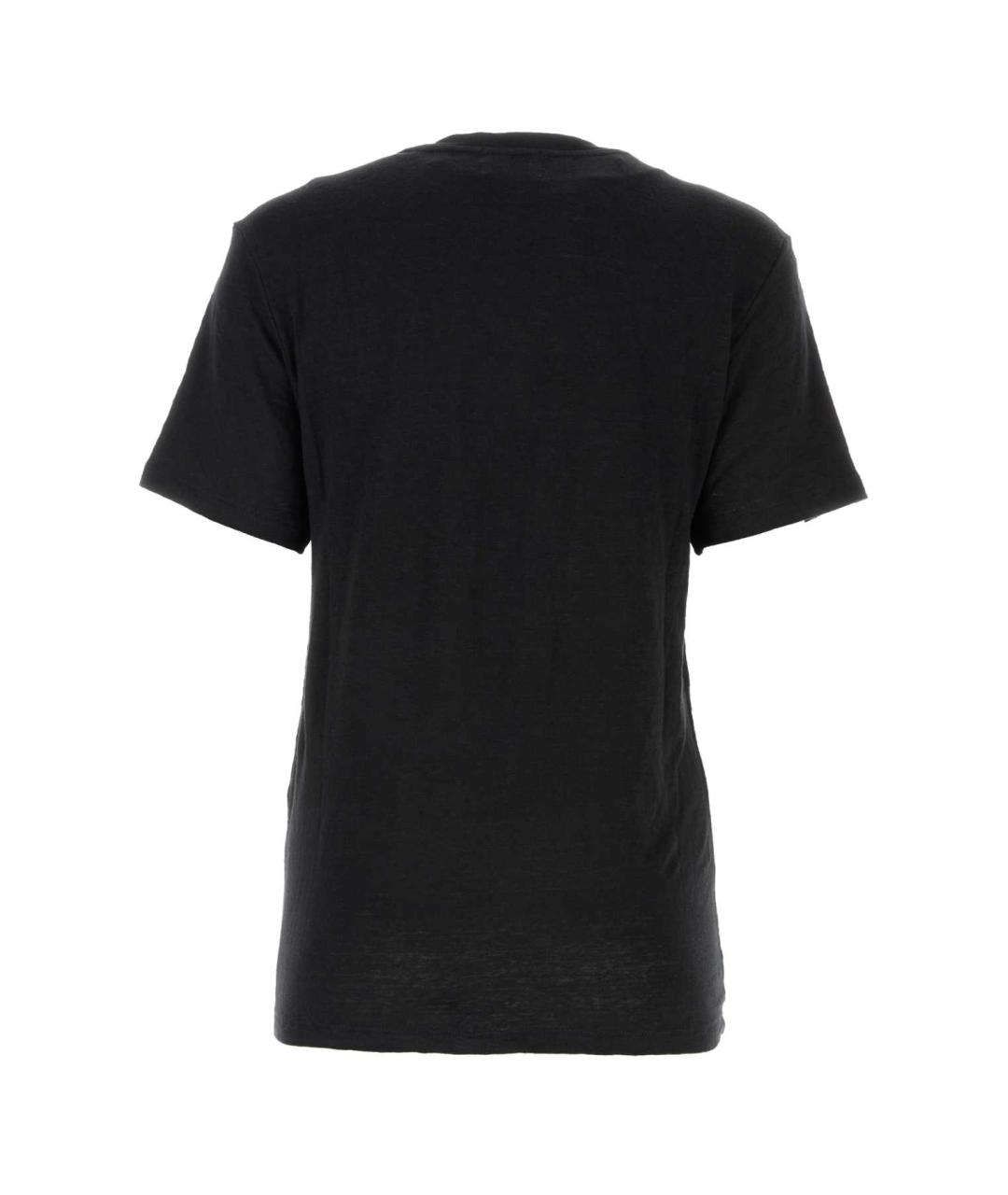 ISABEL MARANT Черная льняная футболка, фото 2