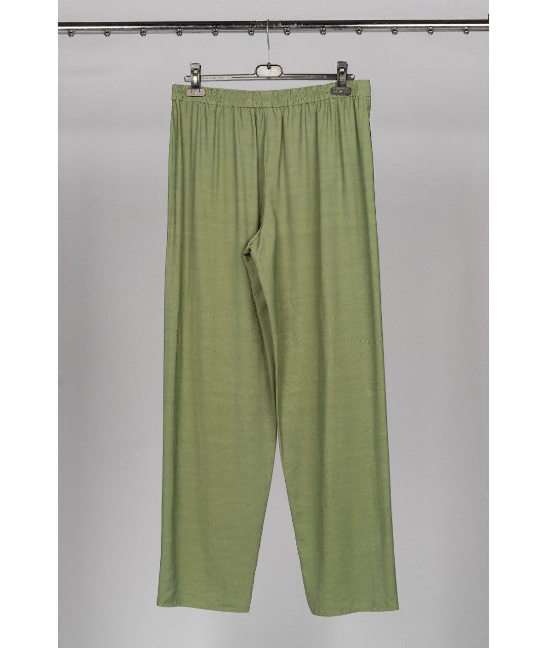 LEMAIRE Салатовые вискозные брюки широкие, фото 2