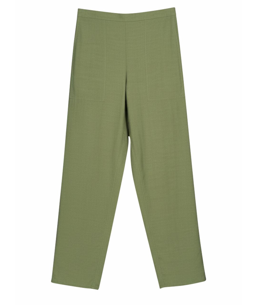 LEMAIRE Салатовые вискозные брюки широкие, фото 1