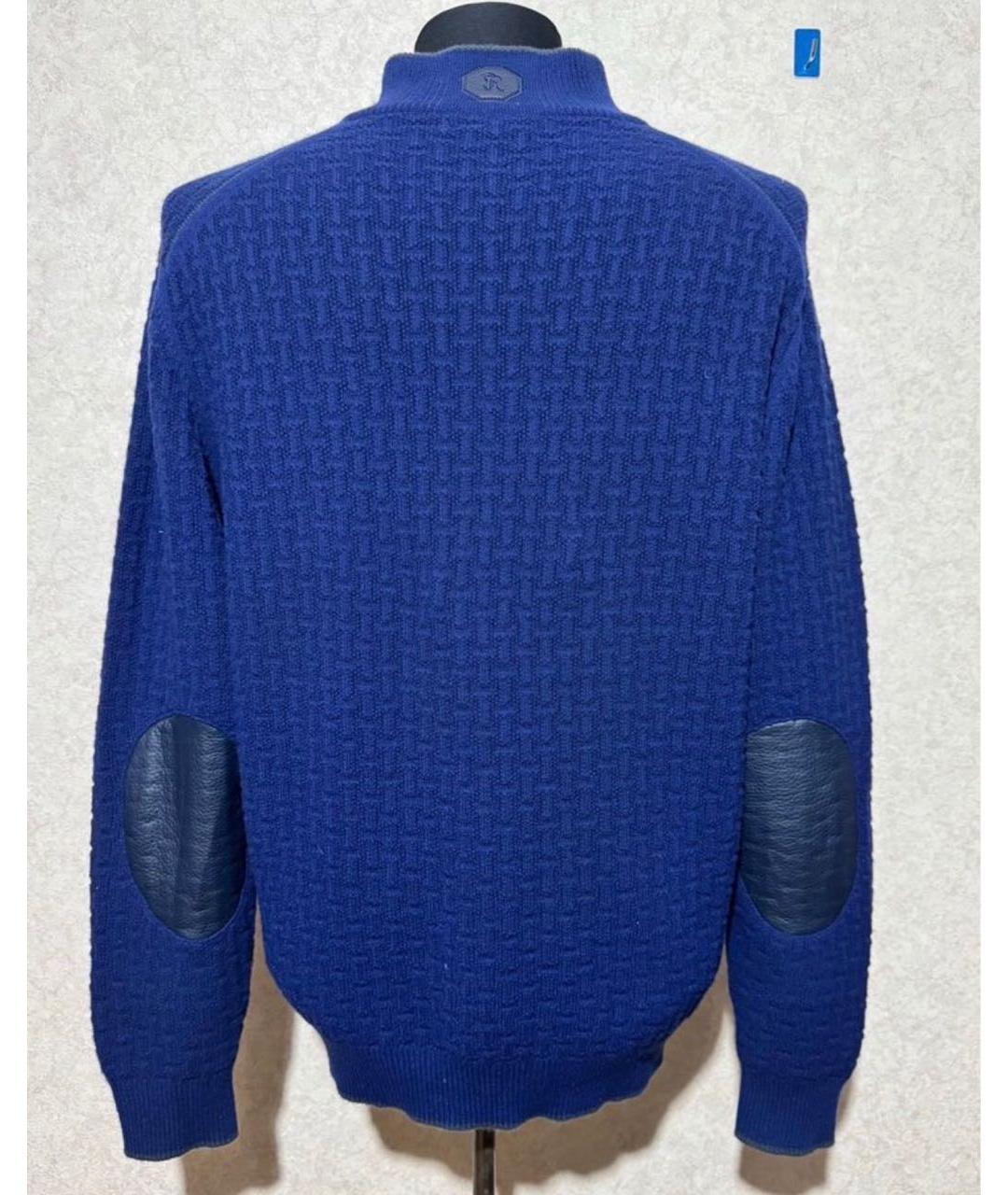 STEFANO RICCI Синий кашемировый джемпер / свитер, фото 2