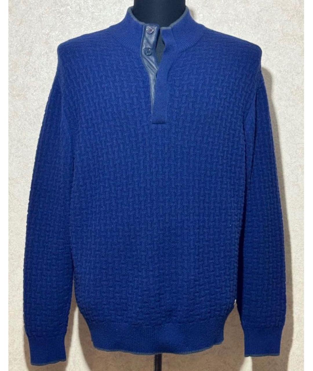 STEFANO RICCI Синий кашемировый джемпер / свитер, фото 5