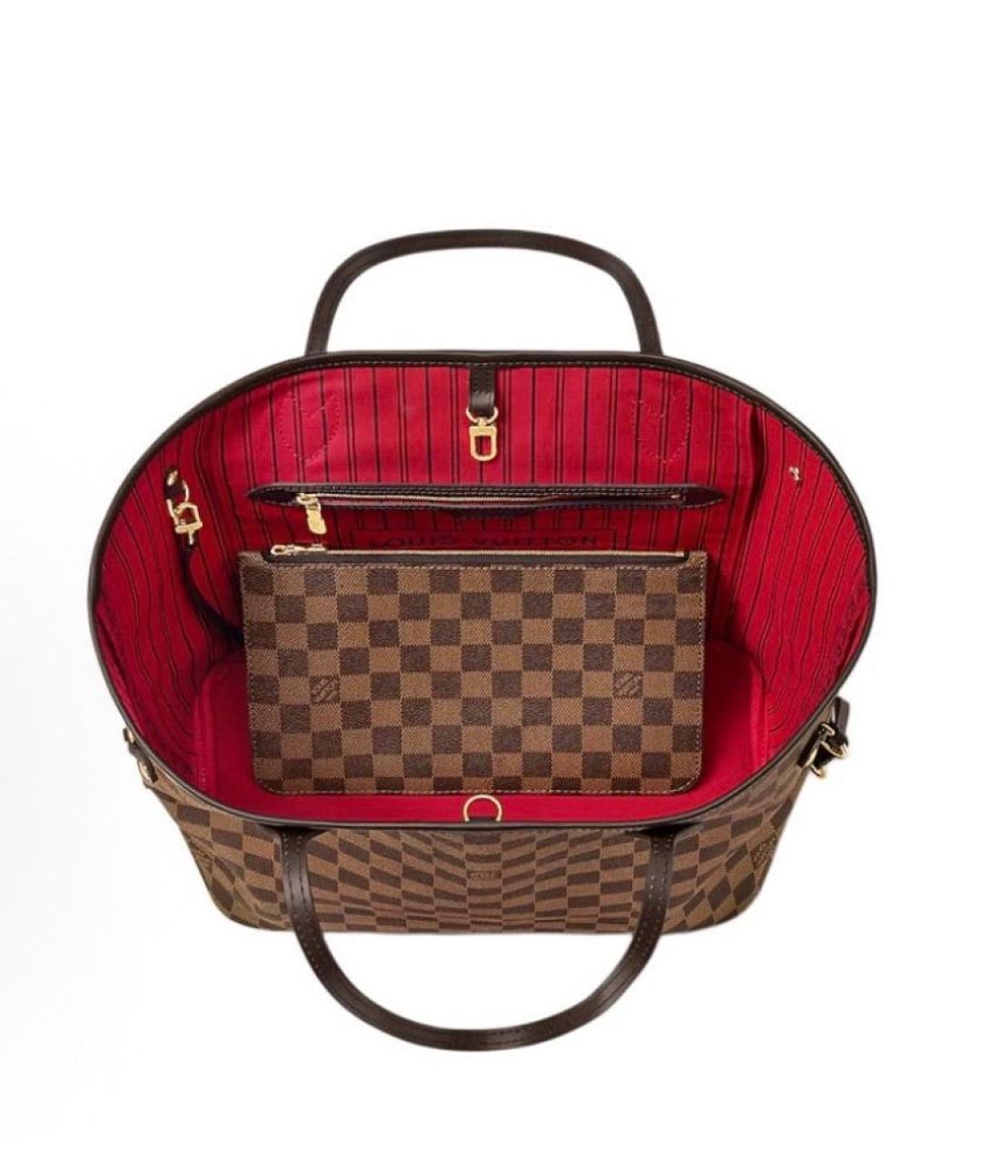 LOUIS VUITTON Коричневая сумка с короткими ручками, фото 2