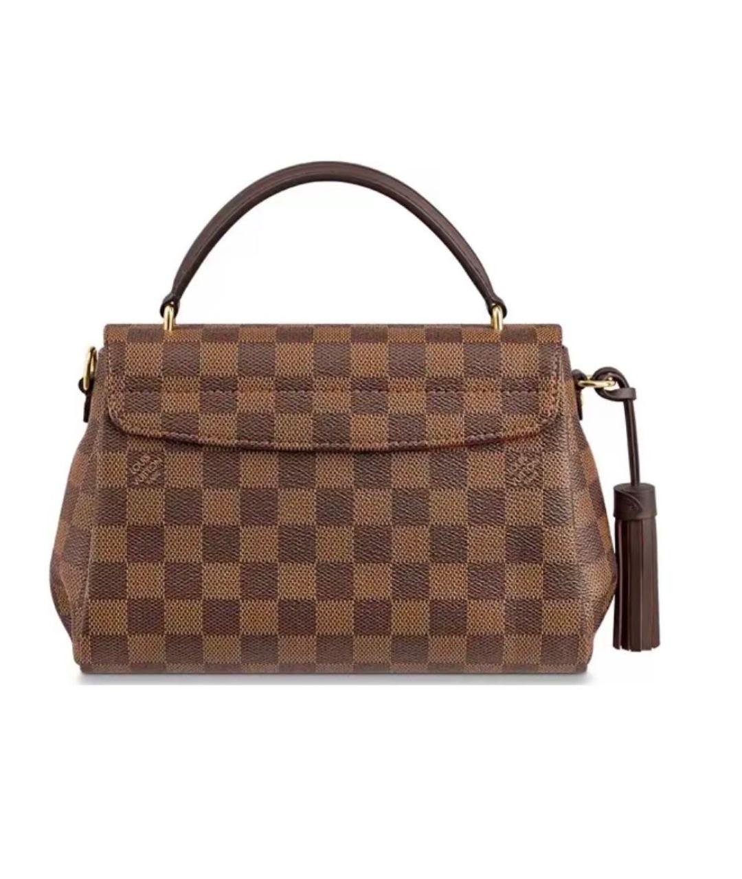 LOUIS VUITTON Коричневая кожаная сумка через плечо, фото 2